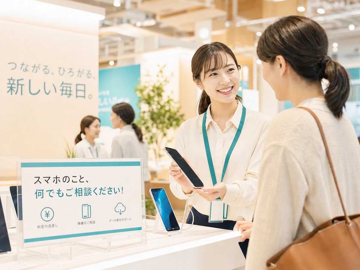 スマートフォン販売イベントの企画運営風景